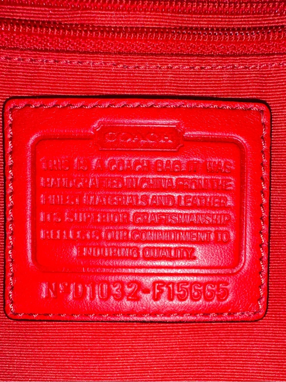 Coach satchel signature